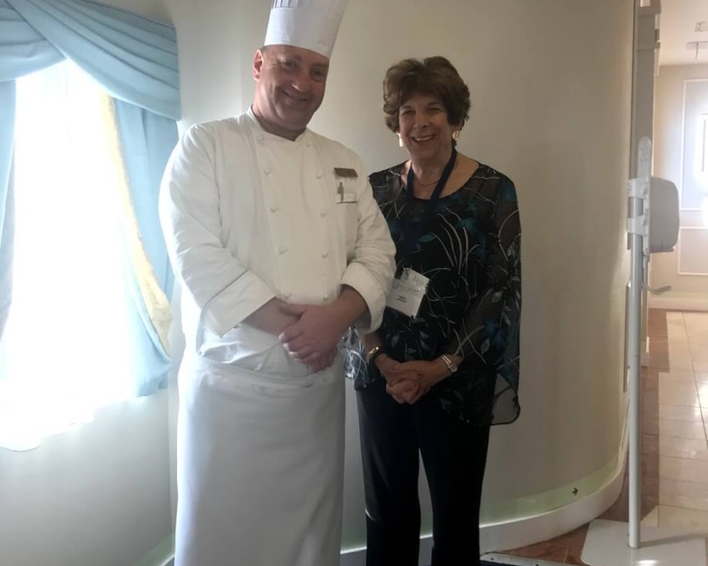Linda with the Chef