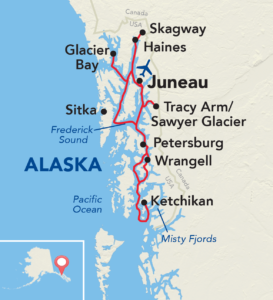 Alaskan Explorer Itinerary Map