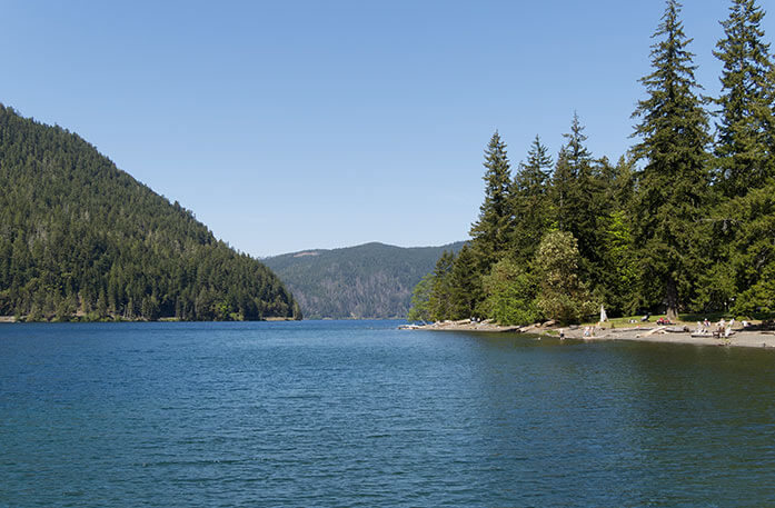 Cruising the scenic waters near Seattle, Washington