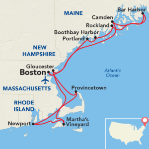 Grand New England Itinerary Map