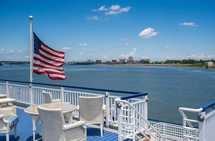 A view of Henderson, Kentucky from onboard an American Cruise Lines