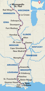 Complete Mississippi Itinerary Map
