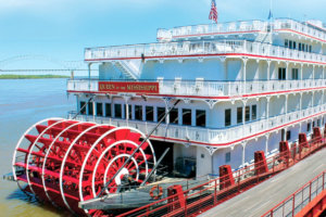 American Heritage docked on the Mississippi River