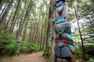 ADC-A totem poll in Sitka, Alaska