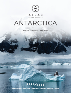 Atlas Ocean Voyages Antarctica brochure cover 2021-2022