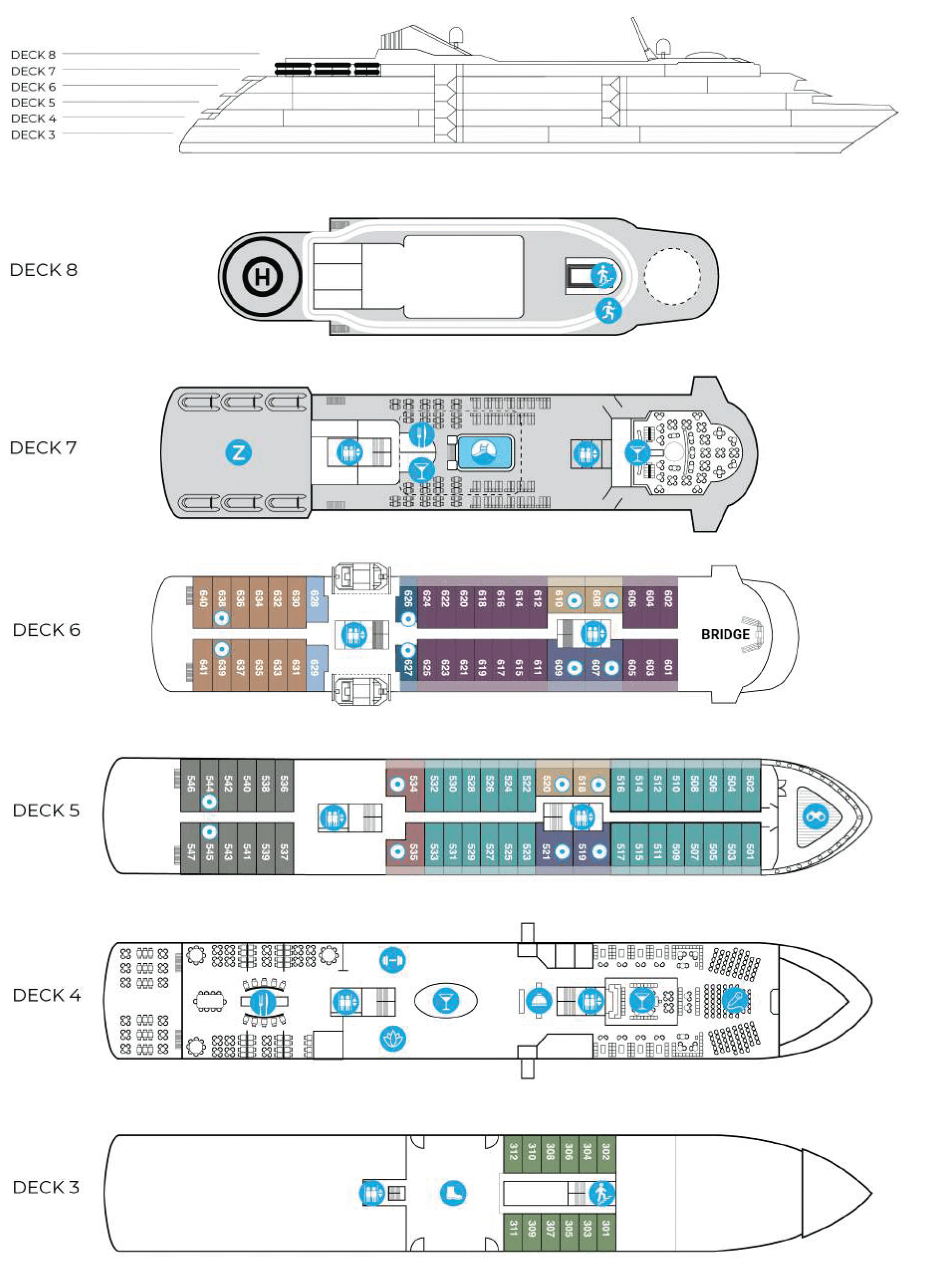 World Navigator Deck Plan