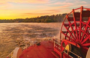 Paddlewheel while cruising the Mississippi River