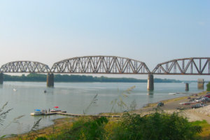 Steel Bridge across the Mississippi River in Henderson, Kentucky