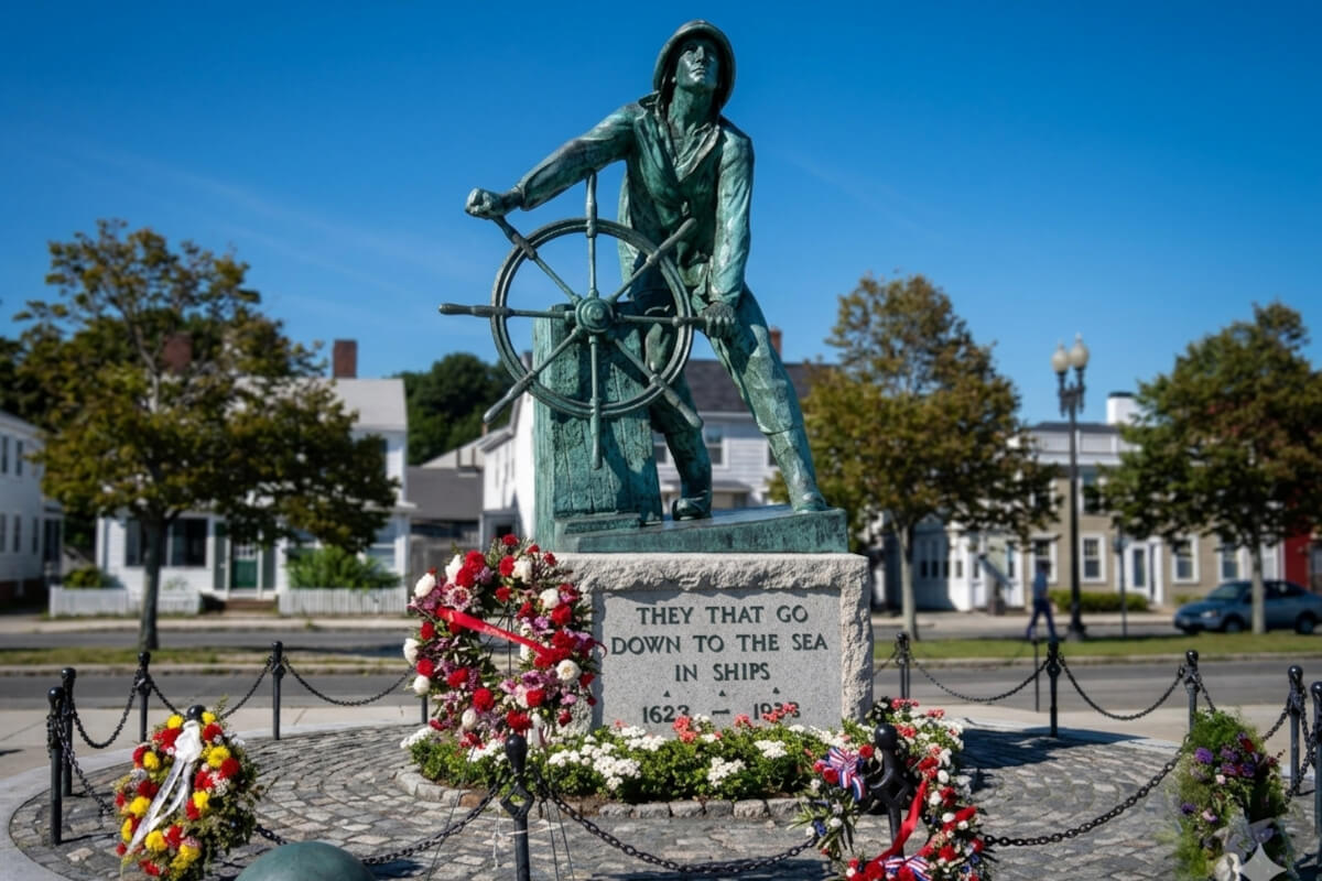Fisherman's Memorial in Gloucester, Massachusetts