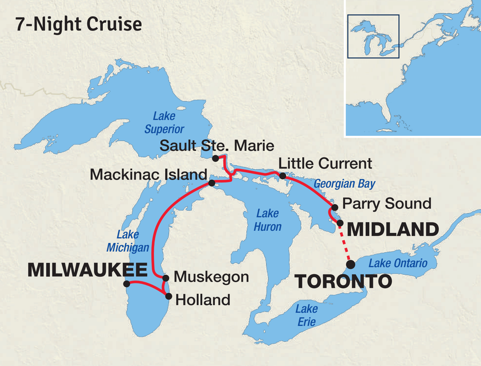 5 day great lakes cruise