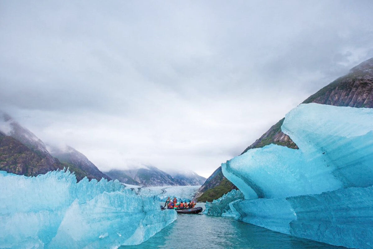 Dawes Glacier in Endicott Arm, Inside Passage, Alaska, USA