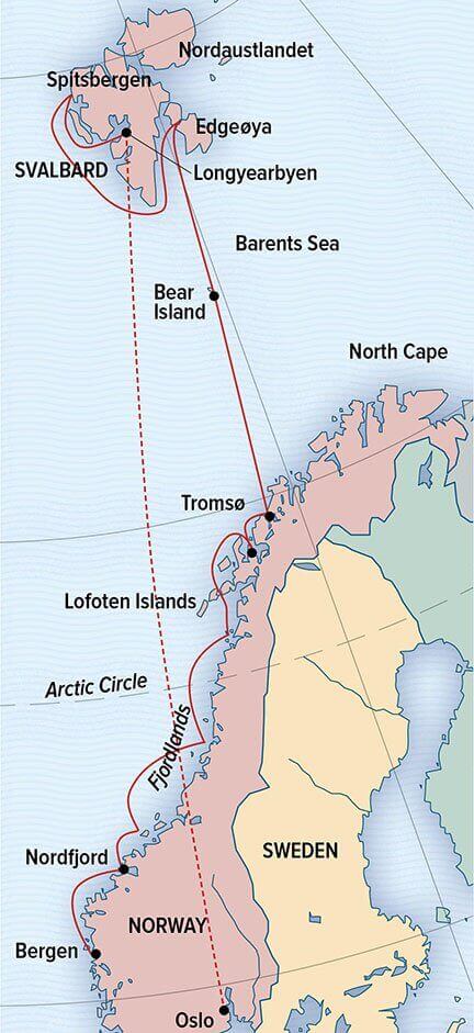 LEX-Arctic-Norways-Fjords-and-Arctic-Svalbard-Itinerary-Map - Sunstone ...