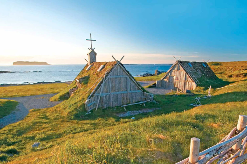 Viking houses at L’Anse aux Meadows, Canada