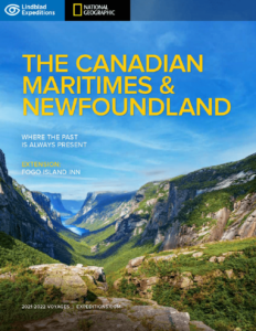 Lindblad Expeditions Canadian Maritimes & Newfloundland Brochure Cover 2021-2022