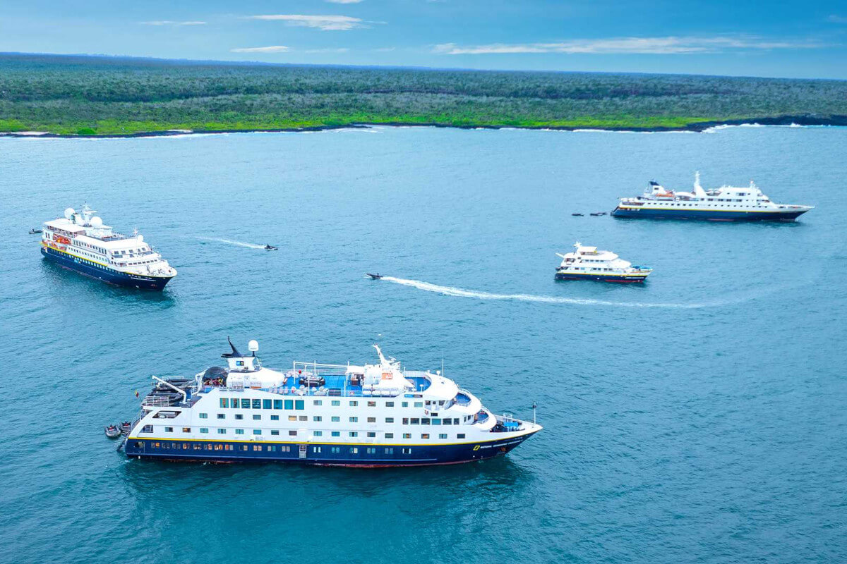 National Geographic fleet in the Galapagos
