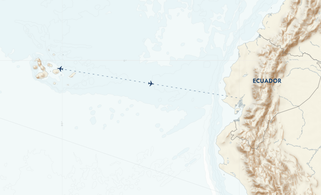 Galápagos by Catamaran itinerary map