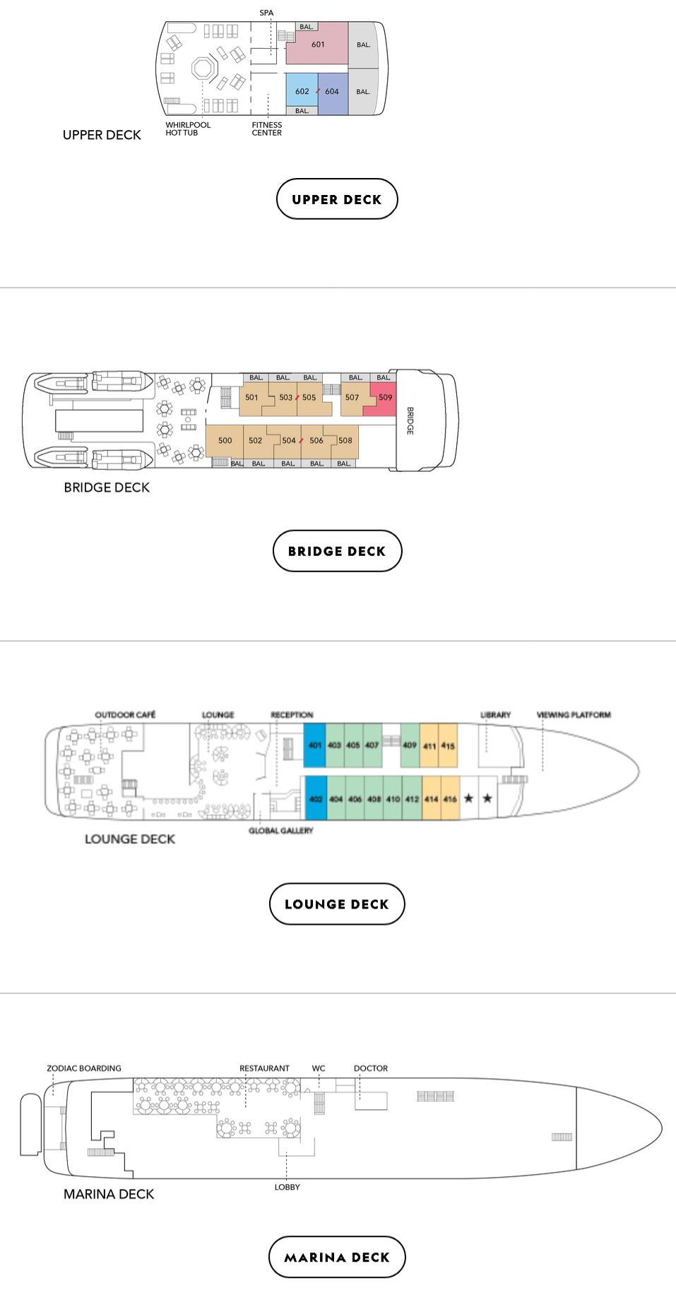 National Geographic Gemini Deck Plan