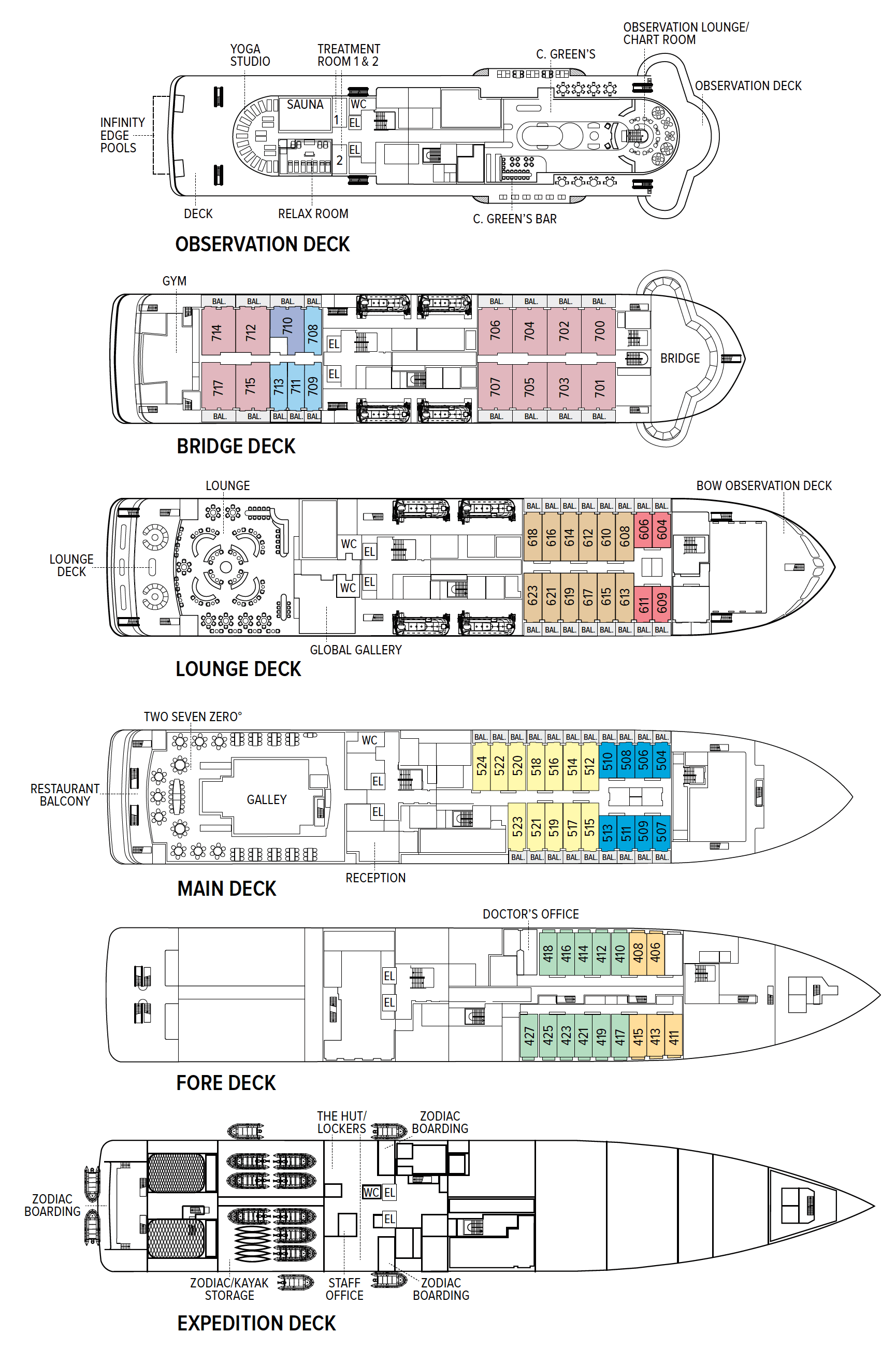 National Geographic Resolution Deck Plan