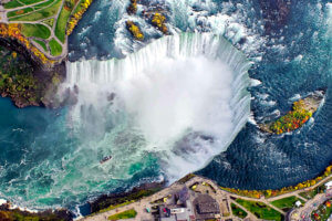 Aerial photo of Niagara Falls