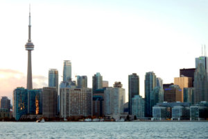 Skyline of Toronto, Ontario Canada