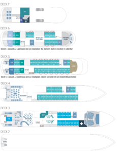 Le Champlain Deck Plan