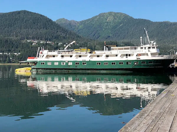 Wilderness Dicovery docked in Juneau, Alaska