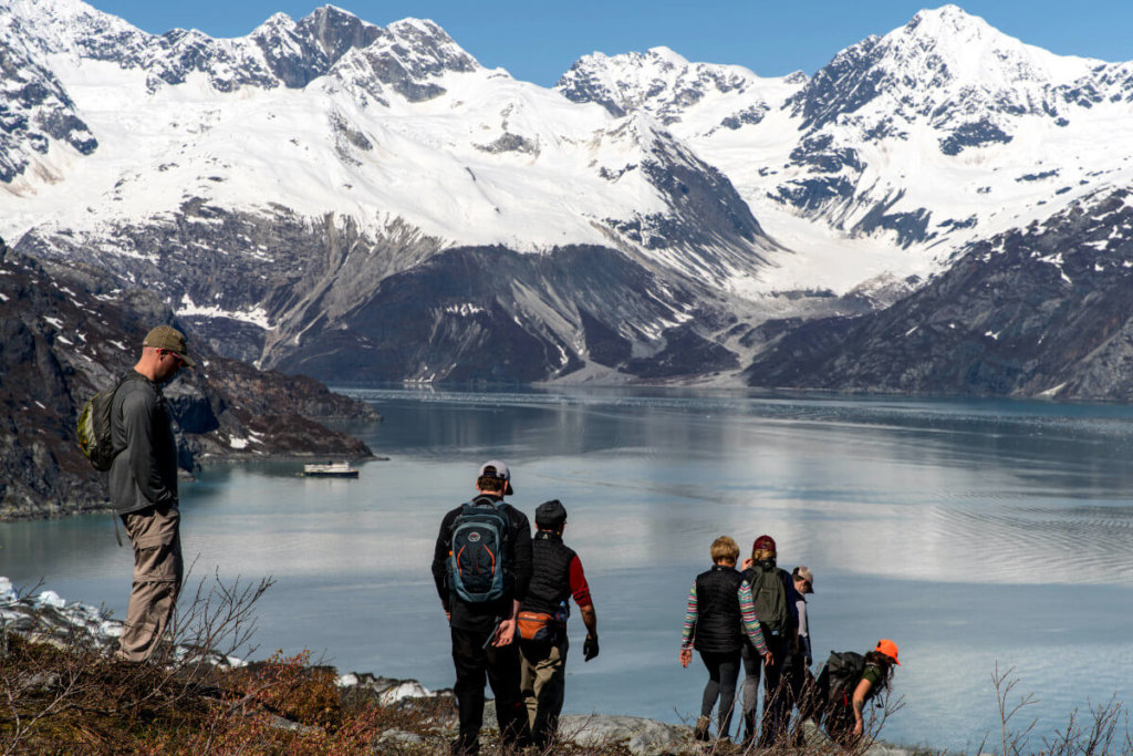 UnCruise-Alaska-Hiking-Lamplugh-in-Glacier-Bay - Sunstone Tours & Cruises