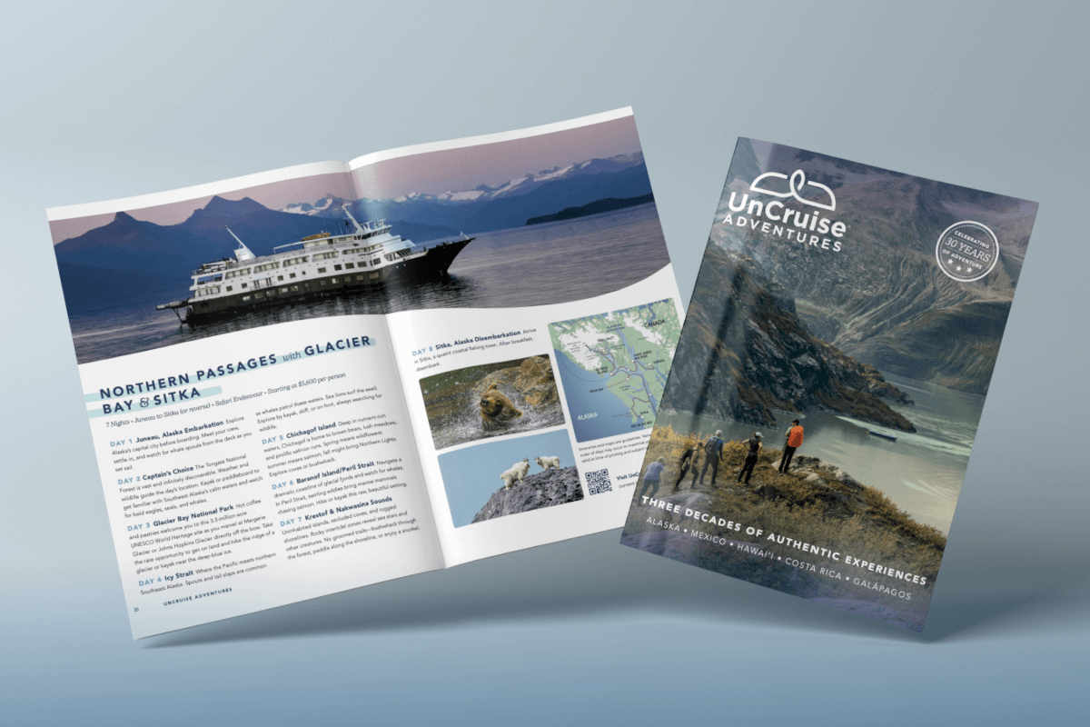 The 2025-2026 UnCruise Adventures brochure