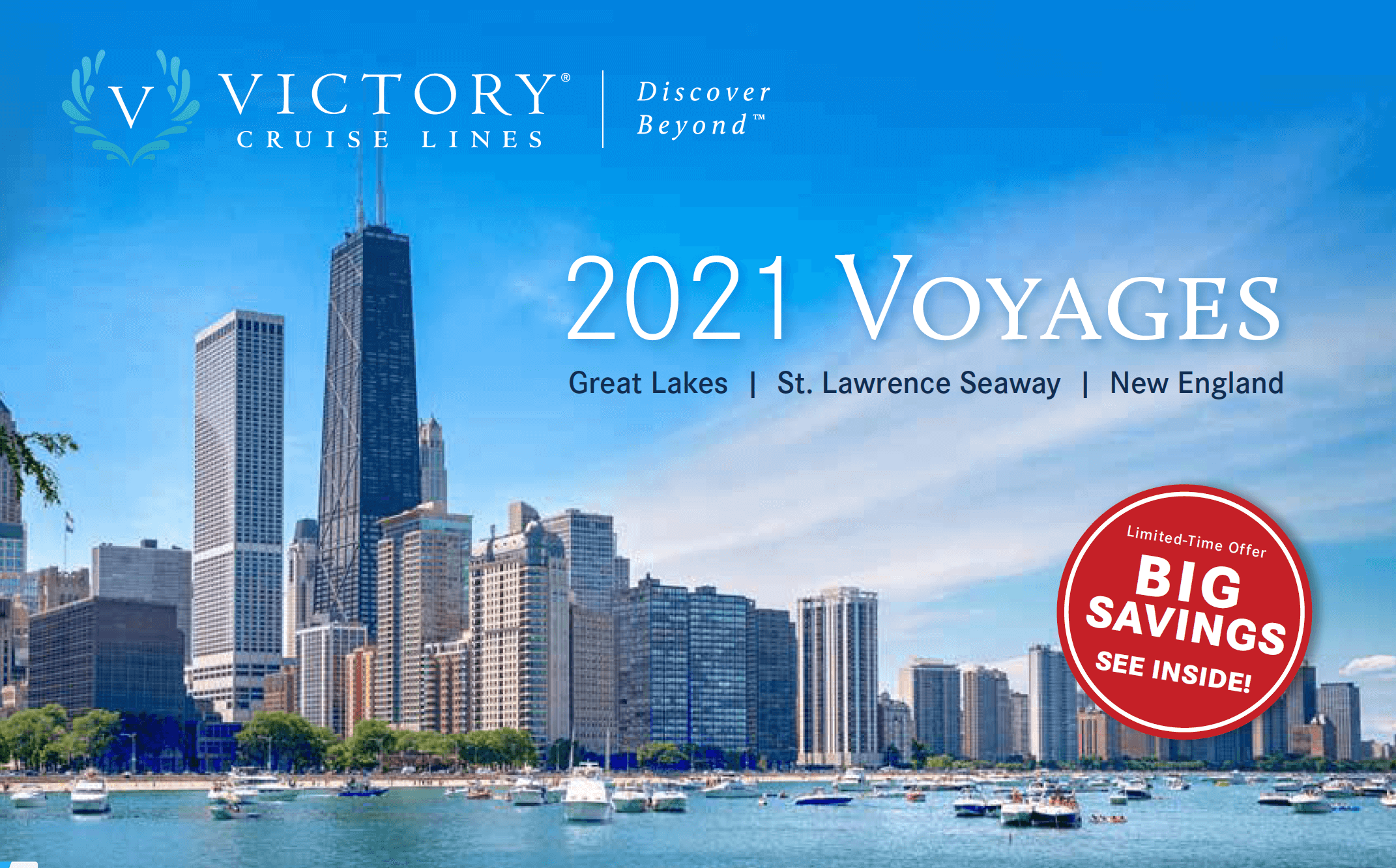 Victory Cruise Lines Great Lakes brochure cover 2021