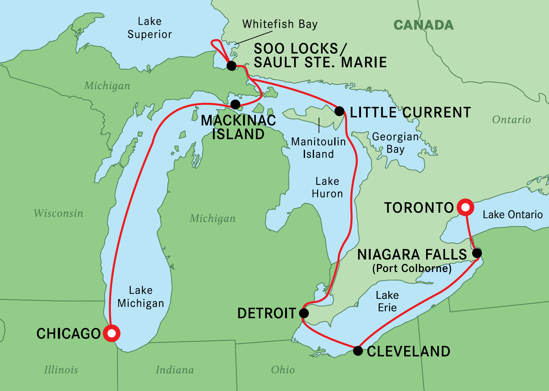 tauck tours great lakes