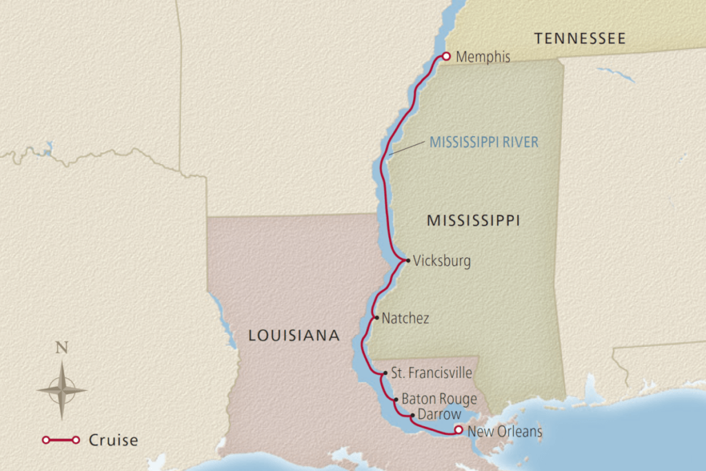 Heart of the Delta Itinerary Map