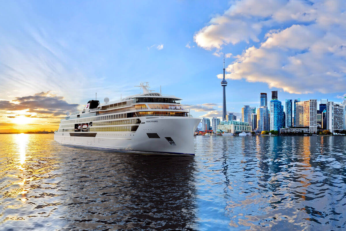 Viking Octantis sailing near Toronto, Ontario, Canada