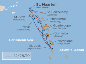 Classic Caribbean Itinerary Map