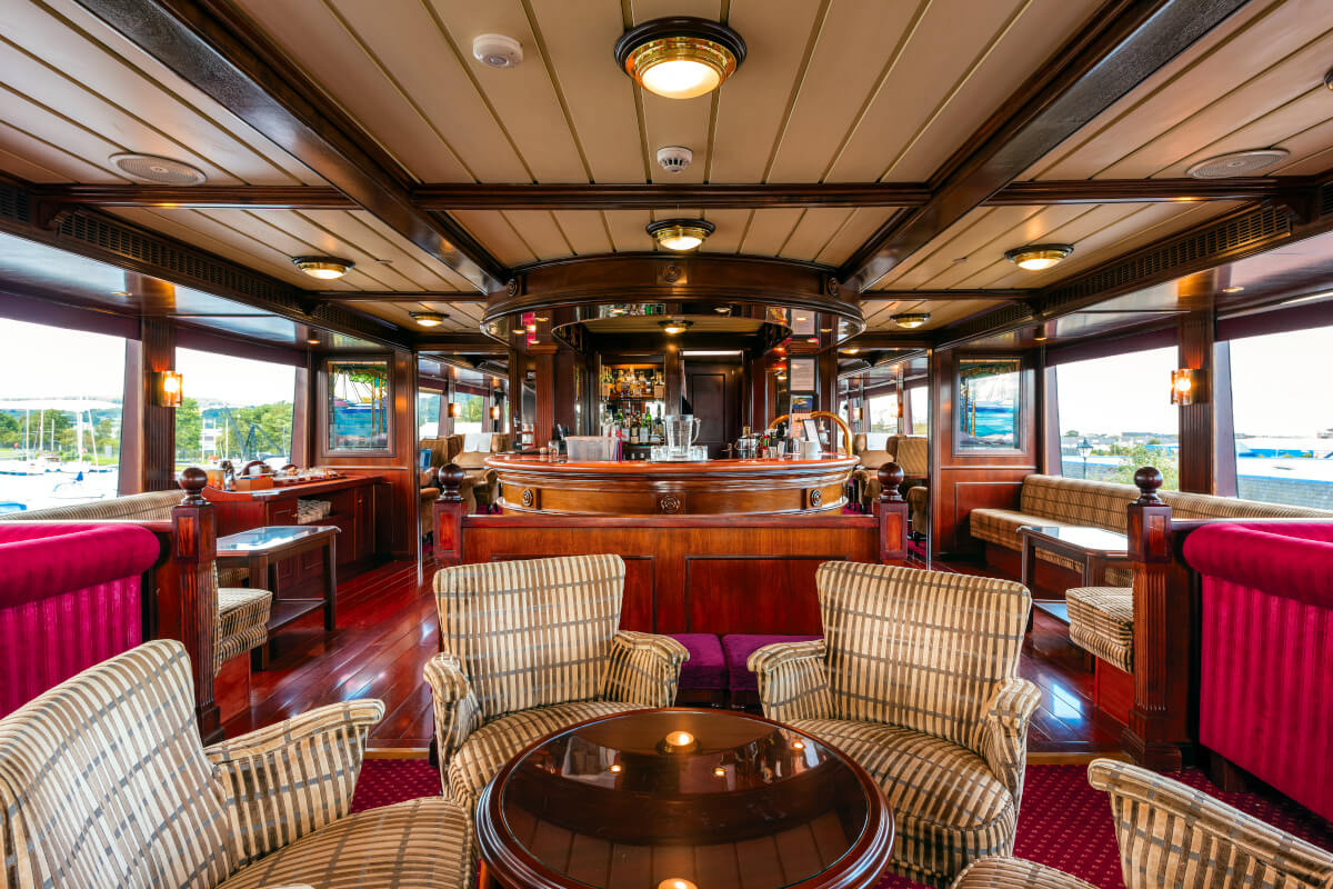 Lounge onboard Lord of the Glens