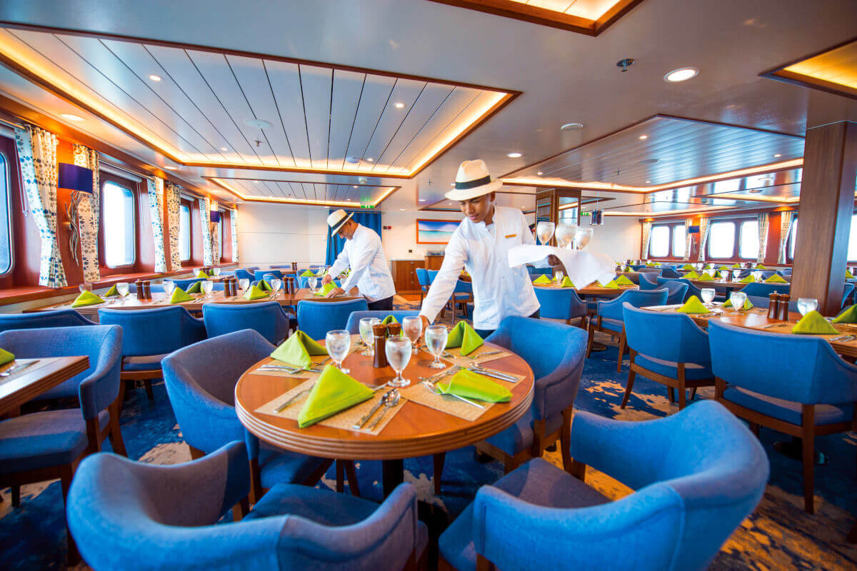Dining Room aboard National Geographic Endeavour II