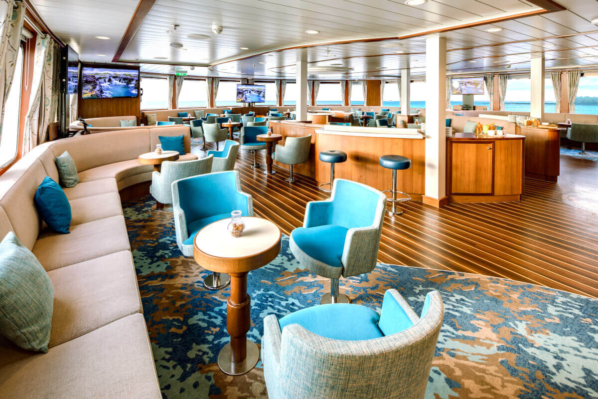 Lounge aboard National Geographic Endeavour II