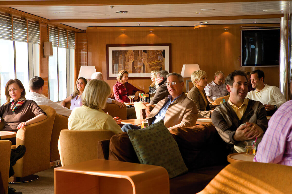 Lounge aboard National Geographic Explorer