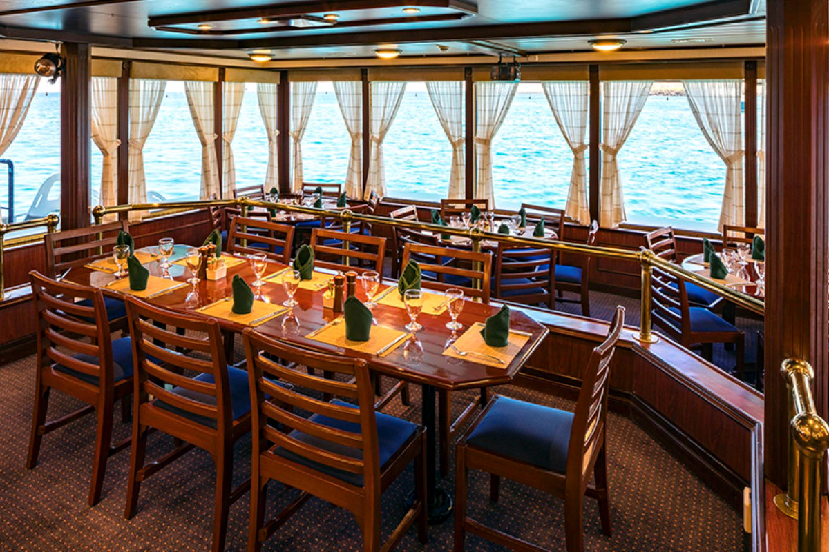 Dining room aboard National Geographic Islander