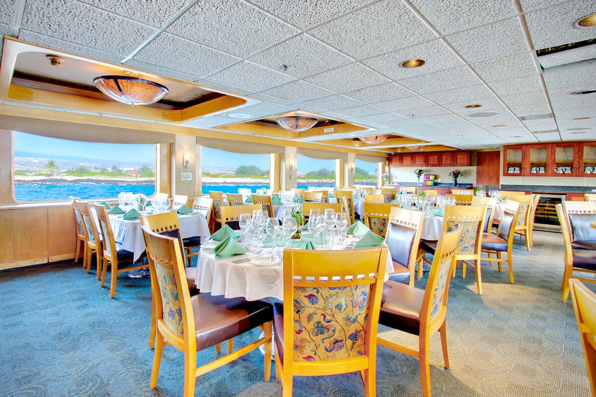 Dining room aboard Safari Endeavour