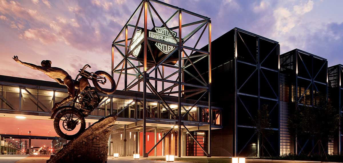 Harley Davidson Museum on Milwaukee, Wisconsin