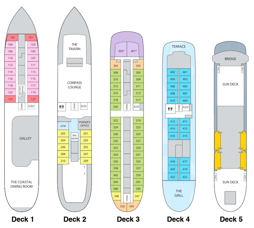 Ocean Voyager Deck Plan