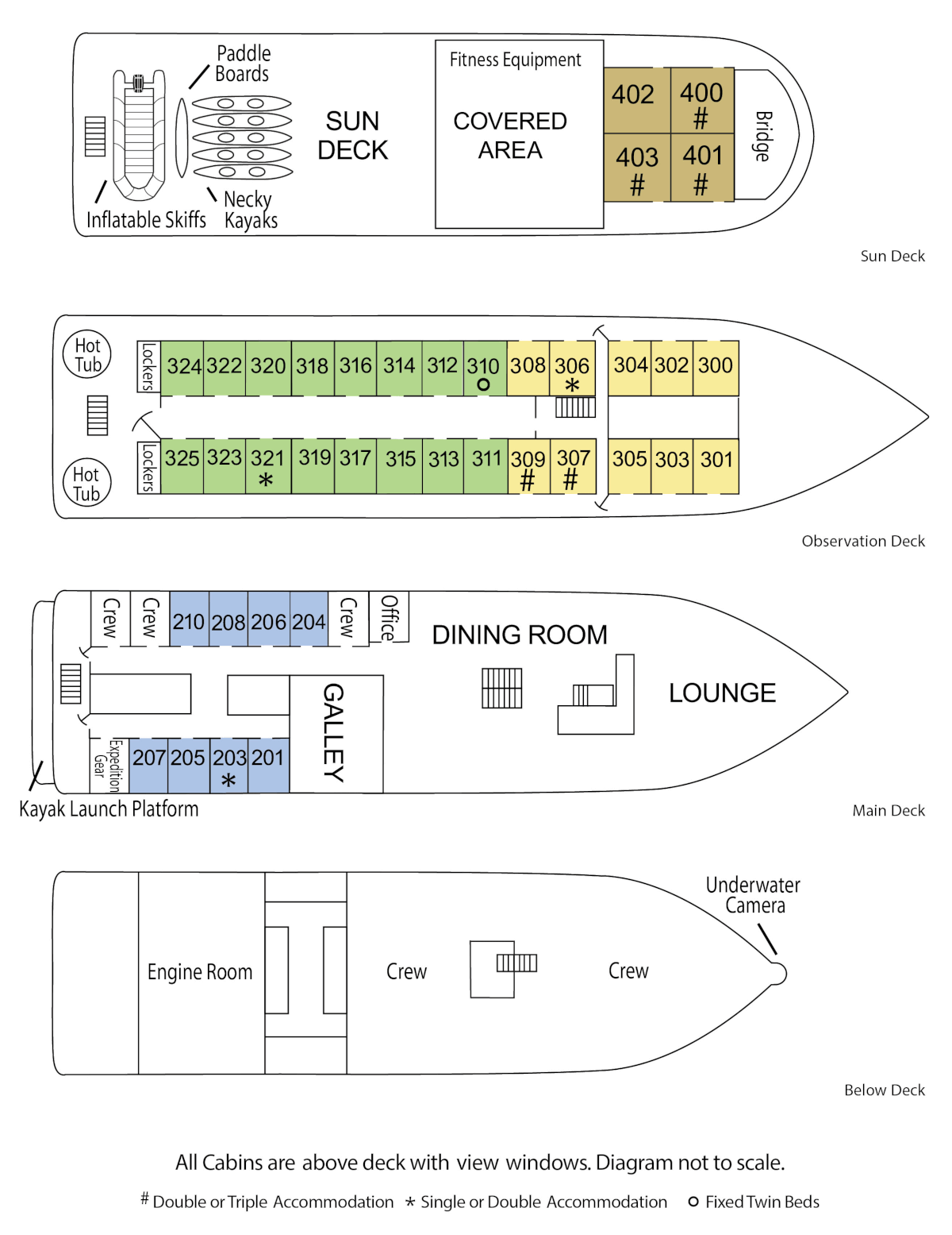 Wilderness Discoverer Deck Plan